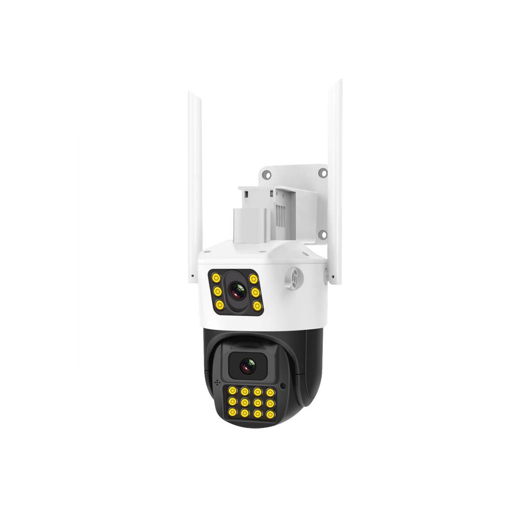Camera supraveghere rotativa duala wireless IP WiFi Speed Dome Full Color PTZ Vstarcam CS663DR, 2MP, 4 mm, lumina alba/IR 30 m, slot card, microfon, detectie miscare, auto tracking - imagine 1