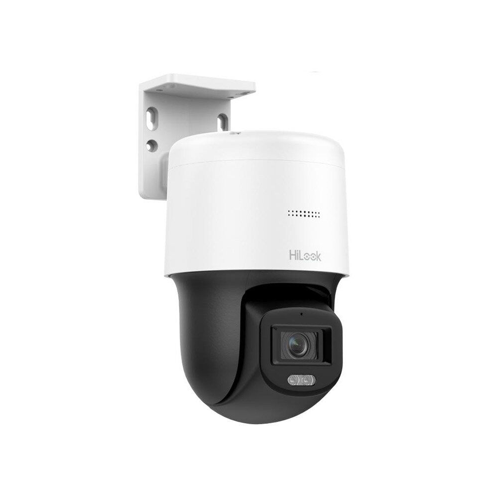 Camera de supraveghere rotativa IP PT Speed Dome Hikvision HiLook Darkfighter PTZ-N2C200C-DE, 2 MP,  lumina alba 30 m, 2.8 mm, PoE, slot card, detectie miscare, microfon si difuzor - imagine 1